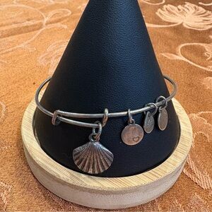 Alex and Ani Seashell Charm Expandable Bracelet